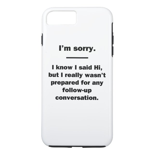 I'm Sorry. Case-Mate iPhone Case (Back)