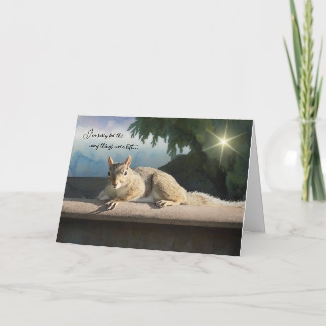 I'm sorry for the way things were left - Apology Card (Front)