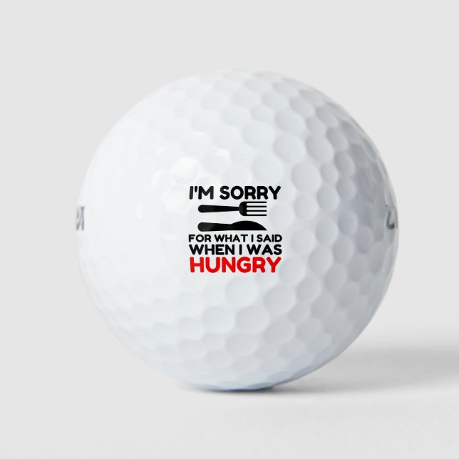 I'm Sorry For What I Said Golf Balls (Front)