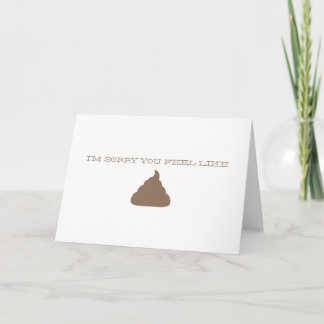 I'M SORRY FUNNY CARD