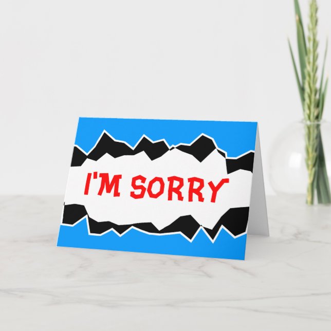 I'm Sorry greeting card (Front)