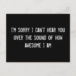 i'm sorry i can't hear you over the sound of how a postcard