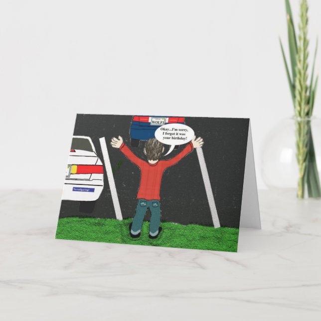 I'm sorry I forgot your birthday Card (Front)