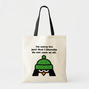 I'm sorry it's just that ... penguin tote bag