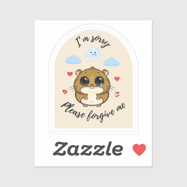 I'm Sorry Please Forgive Me - Sad Hamster (Sheet)