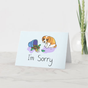I'm Sorry Sad Puppy Card