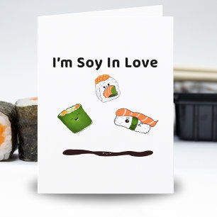 I'm Soy In Love With You Valentine's Day Holiday Card