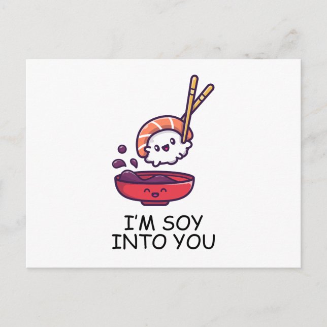 I'm Soy Into You Postcard (Front)