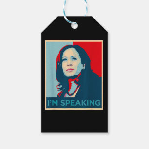 I'm Speaking Kamala Harris Gift Tags