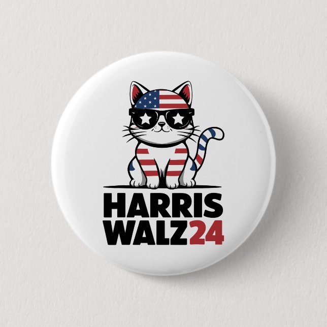Im Speaking Kamala Harris President Comma La Ameri 6 Cm Round Badge (Front)