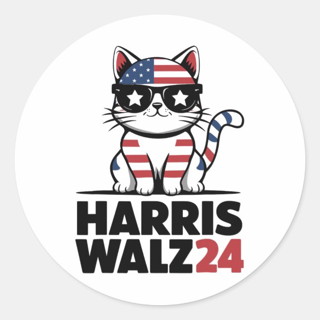 Im Speaking Kamala Harris President Comma La Ameri Classic Round Sticker (Front)