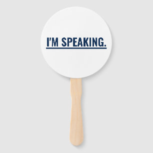 I'm Speaking Kamala Harris Talking Stick Hand Fan