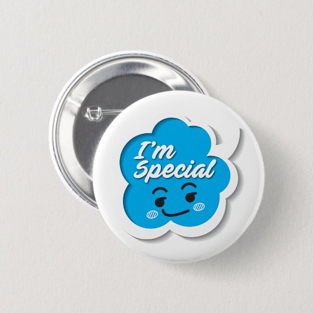 I'm Special 6 Cm Round Badge (Front & Back)