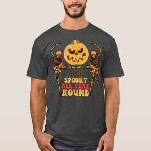Im Spooky All Year Round Guitar Pumpkin Halloween  T-Shirt
