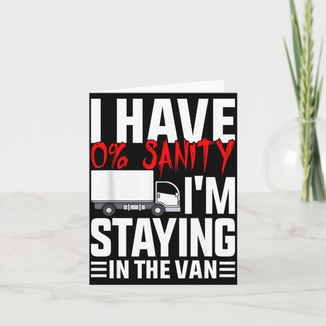 I'm Staying In Tha Van Funny Phasmophobia Gamer Wo Card (Front)