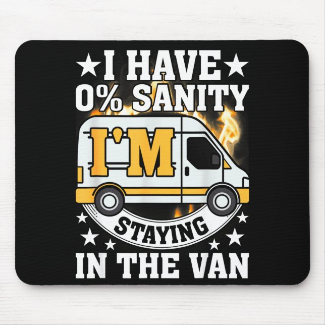 I'm Staying In Tha Van Funny Phasmophobia Women Ma Mouse Mat (Front)