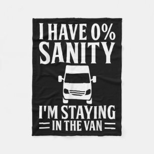 I'm Staying In Tha Van Phasmophobia Funny Drivers  Fleece Blanket