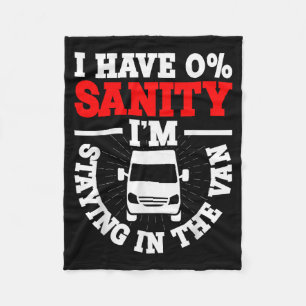 I'm Staying In Tha Van Phasmophobia Funny Man Wome Fleece Blanket