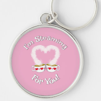 I'm Steaming For You Valentine's Teacup(s)Keychain Key Ring