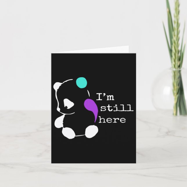 I'm Still Here - Semicolon Gift Suicide Prevention Card (Front)
