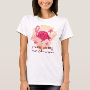 I'm Still Standing, Flamingo Breast Cancer T-Shirt