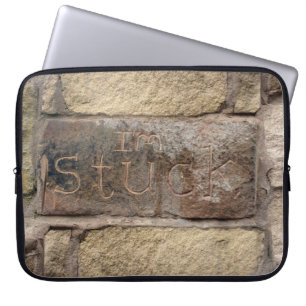 "I'm Stuck" another brick in the wall Laptop Sleeve