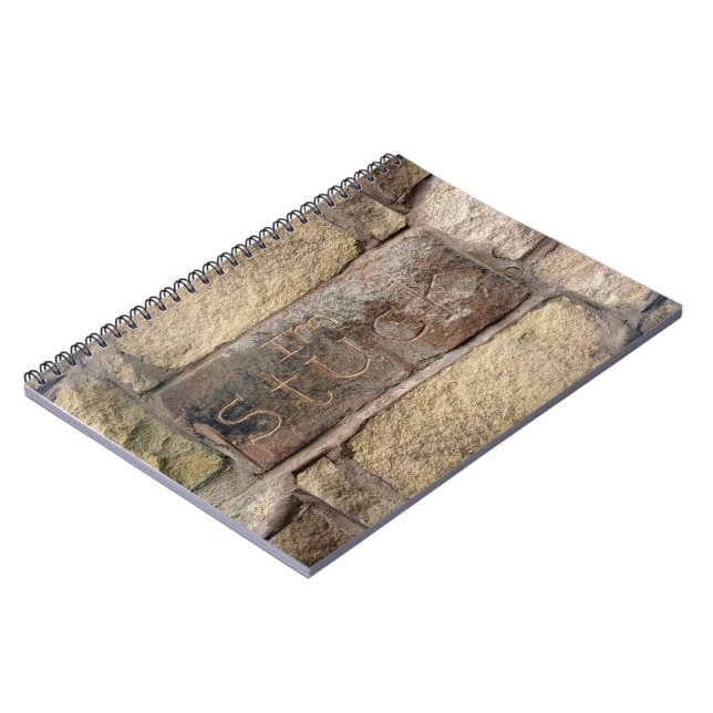 "I'm Stuck" another brick in the wall Notebook (Left Side)