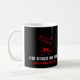 Im Stuck On You Boss Battle Gamer Valentines Playf Coffee Mug