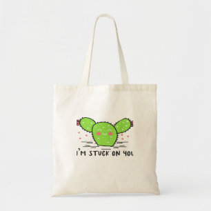 Im Stuck On You Cactus Cute Plant Style  Tote Bag