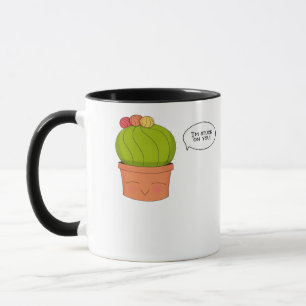 Im Stuck On You Happy Cactus Playful Design  Mug