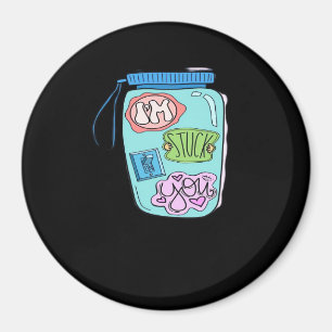 Im Stuck On You Sticker Minimal Love Design Magnet