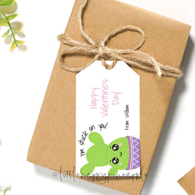 I'm stuck on you valentine's day gift tag (Creator Uploaded)