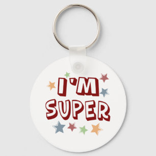 Im Super with Stars Key Ring