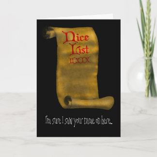 I'm sure I saw your name on here... Holiday Card