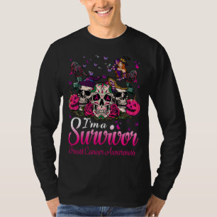 I'm Survivor Pumpkin Breast Cancer, Sugar Skull T-Shirt