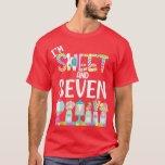 Im Sweet and Seven Candy Theme Birthday Lollipops T-Shirt<br><div class="desc">Im Sweet and Seven Candy Theme Birthday Lollipops Gum Candy .</div>