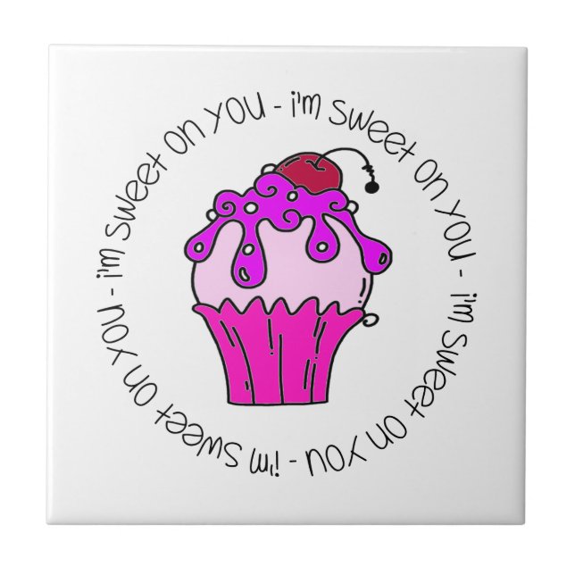 I'm Sweet on You Valentine Tile (Front)
