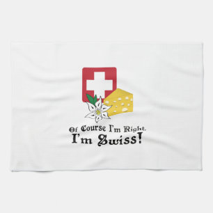 I'm Swiss! Tea Towel