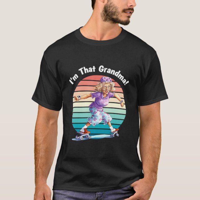 I'M T Grandma Motorcycle Fun T-Shirt (Front)