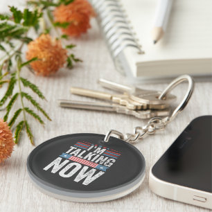 I'm Talking Now Trump Kamala President Debate  Key Ring
