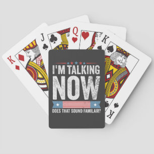 I'm Talking Now Trump Kamala President Debate Playing Cards