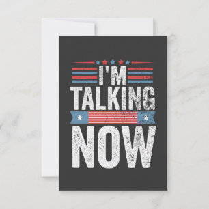 I'm Talking Now Trump Kamala President Debate  RSVP Card