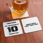 I'm Technically... years old Leap Year Birthday Coaster Set<br><div class="desc">Introducing our 'I'm Technically...  Years Old' Leap Year Birthday Collection – a celebration of uniqueness! Feel free to customise the age,  year,  and font to perfectly match your recipient. Embrace the playful spirit of leap years with this personalised and delightful collection. 💖🎁🎉</div>