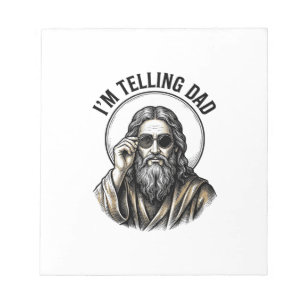 I'm Telling Dad Vintage Engraving Funny Shirt Notepad