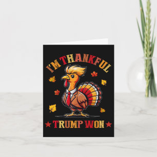 I'm Thankful Trump Won 2024 Took American Back Tha Card