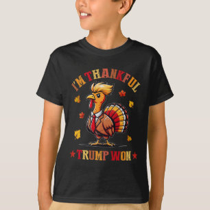 I'm Thankful Trump Won 2024 Took American Back Tha T-Shirt