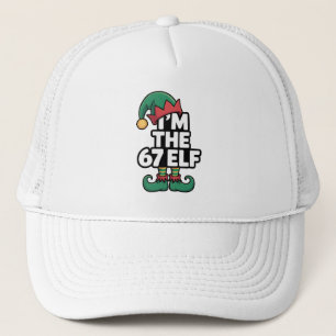 Im The 67 Elf Six Seven Elf Meme Christmas Trucker Hat