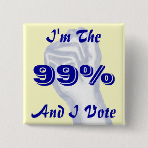 I'm The 99% 15 Cm Square Badge