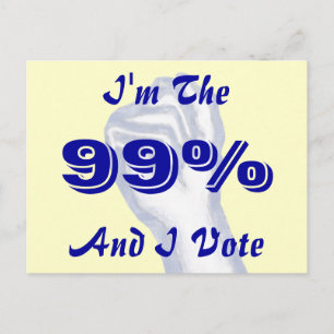 I'm The 99% Postcard