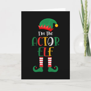 Im The Actor Elf Matching Christmas Card